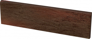 Клинкерная плитка Ceramika Paradyz Semir brown цоколь (8,1x30)